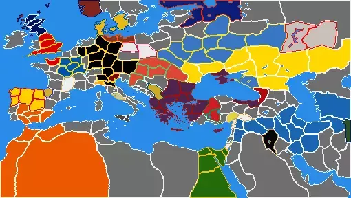 Medieval 2 Total War Campaign Map